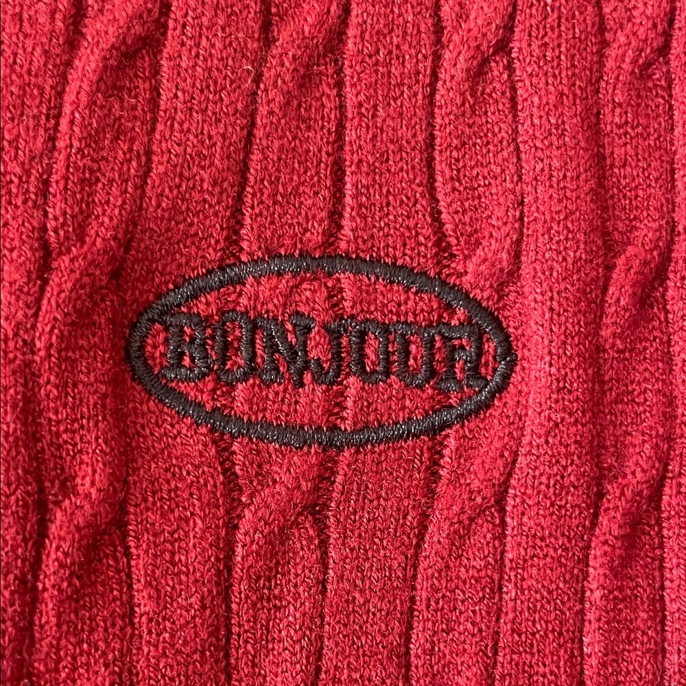 Korean Style Fashion Cable Knit Gold button Cardigan|Dark Red| OS| NWOT - Picture 3 of 6